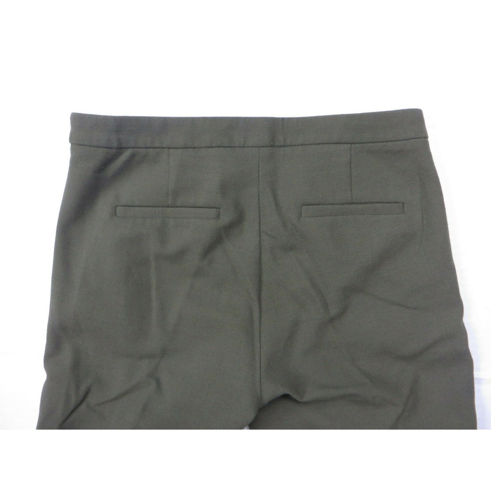 Womens J Crew Martie Olive Side Zip Dress Pants Olive Color Size 4 Actual 29x26 - Picture 4 of 6